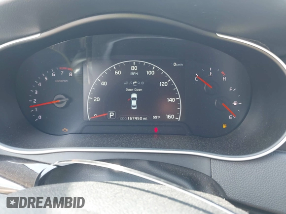 2014 Kia Cadenza Limited with VIN KNALN4D70E5146919, listed as a IAAI auction lot 41943135 with 167,450 mi miles. Bid and sale history available at carsss.com. Image 7.