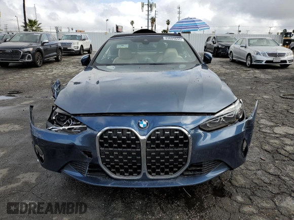2023 BMW 4 Series 430i with VIN WBA23AT09PCM39690, listed as a Copart auction lot 43609655 with 11,224 mi miles and Salvage Title. Bid and sale history available at carsss.com. Image 5.