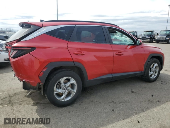 2022 Hyundai Tucson SEL with VIN 5NMJBCAE6NH030802, listed as a Copart auction lot 49940825 with 85,851 mi miles and Salvage Title. Bid and sale history available at carsss.com. Image 3.