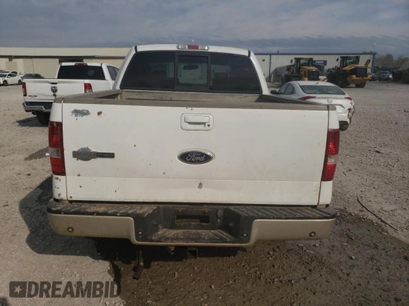 2007 Ford F-150 XLT with VIN 1FTPW14V47KD01135, listed as a Copart auction lot 52595735 with 177,592 mi miles and Salvage Title. Bid and sale history available at carsss.com. Image 6.