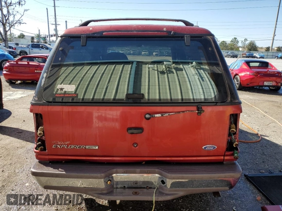 1997 Ford Explorer XLT with VIN 1FMDU32P9VZA40058, listed as a Copart auction lot 43560445 with 162,932 mi miles and Salvage title. Bid and sale history available at DreamBid. Image 6.