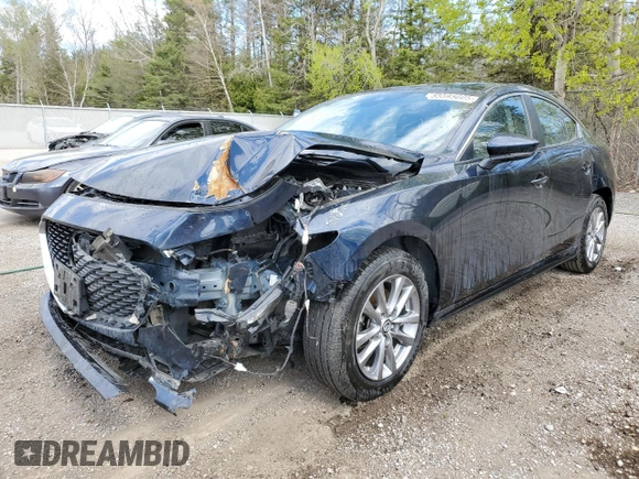 2021 Mazda 3 Preferred with VIN JM1BPBCL4M1338605, listed as a Copart auction lot 55595605 with Not provided miles and Salvage title. Bid and sale history available at DreamBid. Image 1.