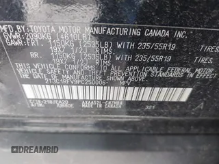 2023 Toyota RAV4 XLE Premium with VIN 2T3C1RFV9PC250006, listed as a IAAI auction lot 42298396 with 17,309 mi miles and . Bid and sale history available at DreamBid. Image 9.