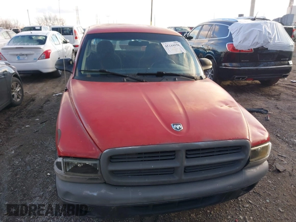 2001 Dodge Dakota Sport with VIN 1B7GL22N11S297957, listed as a IAAI auction lot 41244056 with 193,671 mi miles. Bid and sale history available at carsss.com. Image 6.