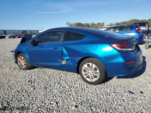 2014 Honda Civic Coupe LX with VIN 2HGFG3B54EH504846, listed as a Copart auction lot 47808695 with 125,204 mi miles and Salvage Title. Bid and sale history available at carsss.com. Image 2.