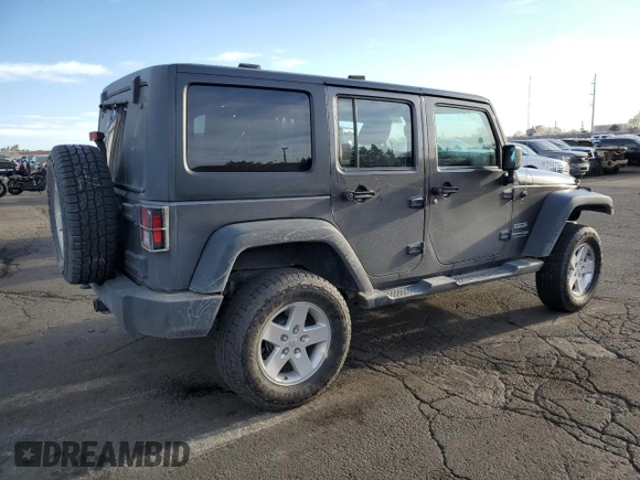 2018 Jeep Wrangler Unlimited Sport with VIN 1C4BJWDG8JL809519, listed as a Copart auction lot 50835455 with 89,962 mi miles and Salvage title. Bid and sale history available at DreamBid. Image 3.