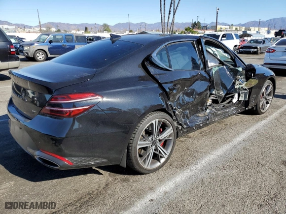 2024 Genesis G70 3.3T Sport Advanced with VIN KMTG54SE0RU139391, listed as a Copart auction lot 88167515 with 4,451 mi miles and Salvage Title. Bid and sale history available at carsss.com. Image 3.