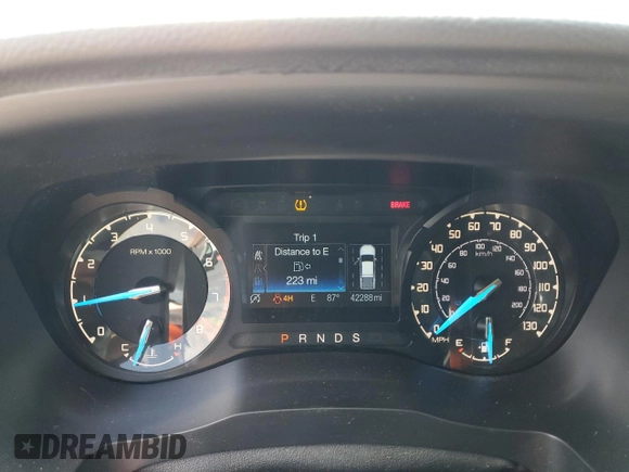 2019 Ford Ranger XL with VIN 1FTER4FH7KLB06687, listed as a Copart auction lot 64516165 with 42,288 mi miles and Salvage title. Bid and sale history available at DreamBid. Image 9.