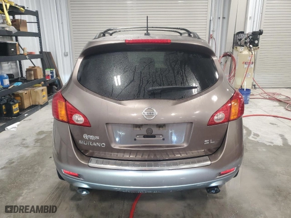 2009 Nissan Murano S with VIN JN8AZ18U79W001961, listed as a Copart auction lot 47560535 with 182,591 mi miles and Clean Title. Bid and sale history available at carsss.com. Image 6.