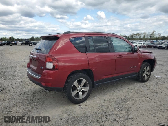 2017 Jeep Compass High Altitude with VIN 1C4NJDEBXHD128299, listed as a Copart auction lot 52846095 with 64,395 mi miles and Salvage Title. Bid and sale history available at DreamBid. Image 3.
