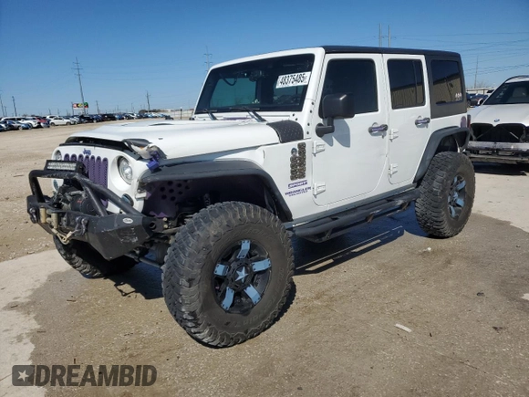 2017 Jeep Wrangler Unlimited Sport with VIN 1C4BJWDG4HL521751, listed as a Copart auction lot 48375485 with 89,117 mi miles and Salvage title. Bid and sale history available at DreamBid. Image 1.