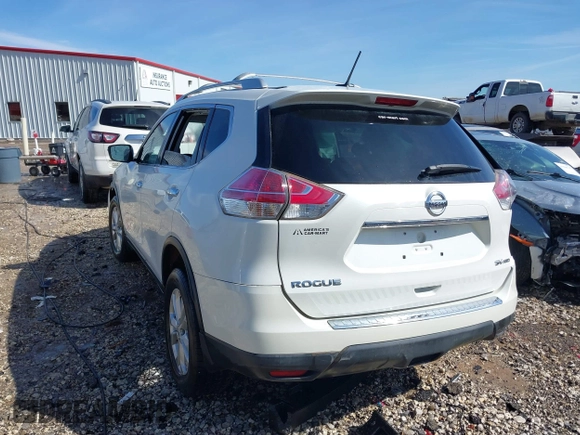 2016 Nissan Rogue SV with VIN KNMAT2MV6GP648053, listed as a IAAI auction lot 41536017 with 127,951 mi miles and . Bid and sale history available at carsss.com. Image 3.