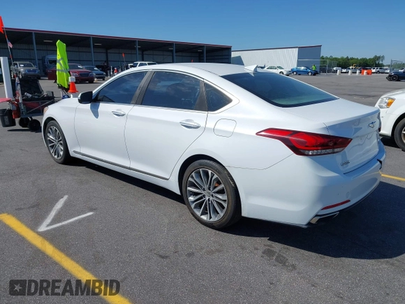 2016 Hyundai Genesis 3.8L z VIN KMHGN4JE2GU128482, wystawiony jako IAAI lot #42065181 z przebiegiem 163 925 mil mil oraz . Historia ofert i sprzedaży dostępna na DreamBid. Obrazek 3.