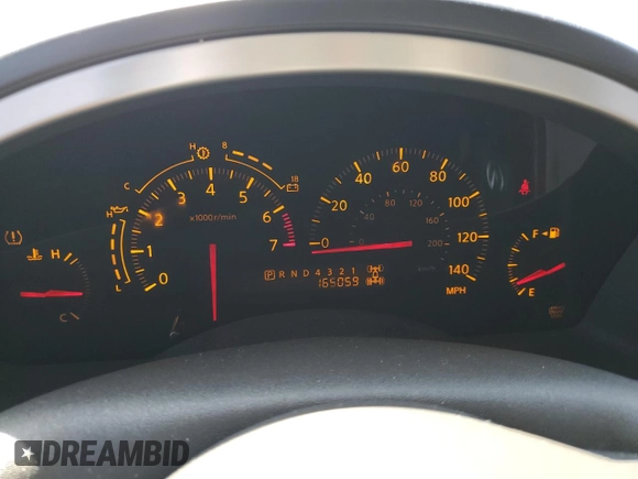2005 Infiniti QX56 with VIN 5N3AA08C55N807630, listed as a Copart auction lot 73552184 with 165,059 mi miles and Salvage Title. Bid and sale history available at carsss.com. Image 9.