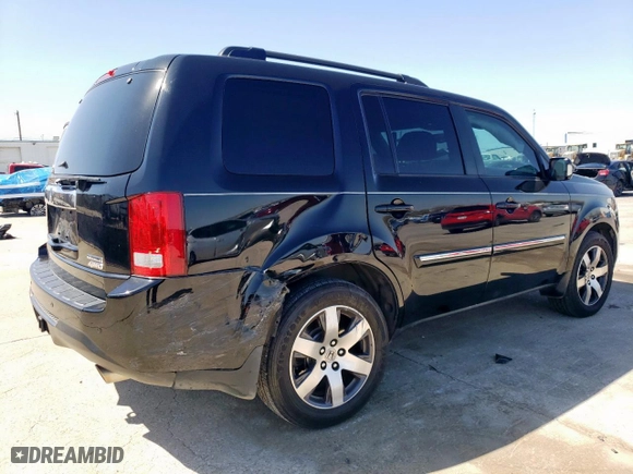 2015 Honda Pilot Touring with VIN 5FNYF4H90FB013000, listed as a Copart auction lot 50054765 with 143,816 mi miles and Salvage Title. Bid and sale history available at carsss.com. Image 3.