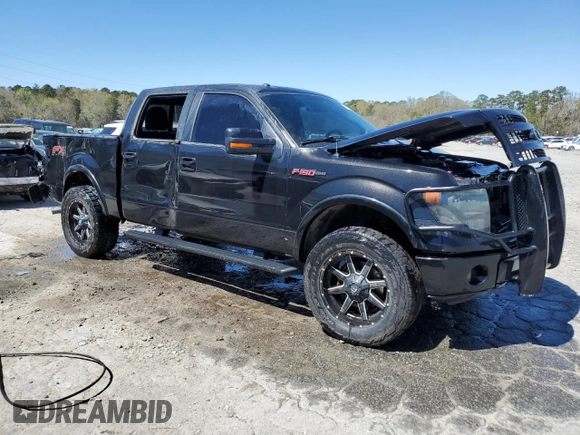 2013 Ford F-150 XL with VIN 1FTFW1ETXDFC09265, listed as a Copart auction lot 48344915 with 163,261 mi miles and Salvage Title. Bid and sale history available at DreamBid. Image 4.