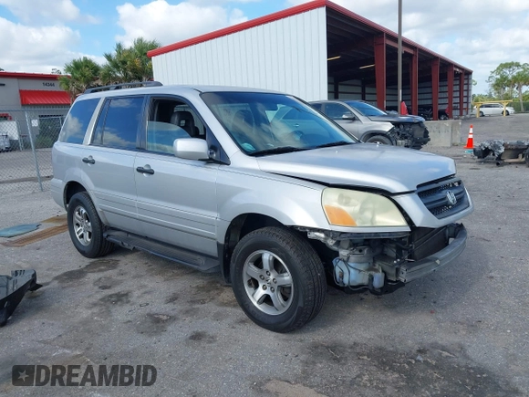 2003 Honda Pilot EX with VIN 2HKYF18603H504829, listed as a IAAI auction lot 42083247 with 247,429 mi miles and . Bid and sale history available at carsss.com. Image 1.