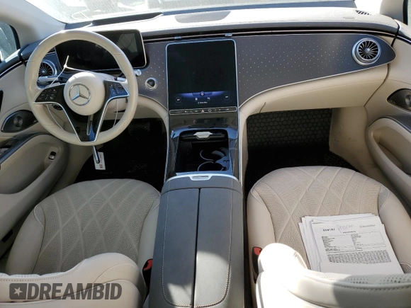 2022 Mercedes-Benz EQS with VIN W1KCG2DB0NA004556, listed as a Copart auction lot 78992023 with 16,271 mi miles and Salvage Title. Bid and sale history available at carsss.com. Image 8.