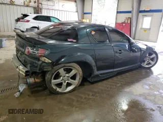 2004 Mazda RX-8 with VIN JM1FE173X40123456, listed as a Copart auction lot 45000725 with Not Provided miles and Clean Title. Bid and sale history available at DreamBid. Image 3.