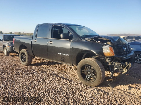 2015 Nissan Titan S with VIN 1N6AA0EJ3FN506112, listed as a Copart auction lot 43260445 with 146,523 mi miles and Salvage Title. Bid and sale history available at carsss.com. Image 4.