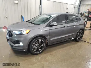 2021 Ford Edge ST with VIN 2FMPK4AP2MBA13683, listed as a Copart auction lot 42028415 with 13,823 mi miles and Salvage Title. Bid and sale history available at carsss.com. Image 1.