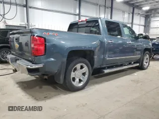 2014 Chevrolet Silverado 1500 LTZ with VIN 3GCUKSEC9EG245991, listed as a Copart auction lot 46620565 with 128,370 mi miles and Salvage Title. Bid and sale history available at DreamBid. Image 3.