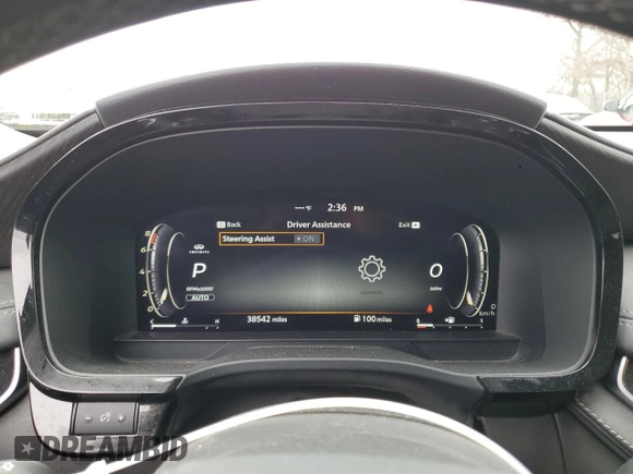 2023 Infiniti QX60 Sensory z VIN 5N1DL1GS8PC346145, wystawiony jako Copart lot #47936805 z przebiegiem 38 542 mil mil oraz Szkoda całkowita • Salvage title. Historia ofert i sprzedaży dostępna na DreamBid. Obrazek 9.