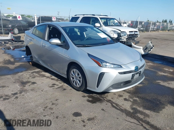 2021 Toyota Prius L Eco with VIN JTDKAMFU7M3142616, listed as a IAAI auction lot 42755833 with 40,542 mi miles and . Bid and sale history available at DreamBid. Image 1.