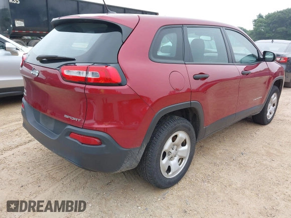 2015 Jeep Cherokee Sport with VIN 1C4PJMAB2FW708811, listed as a IAAI auction lot 42571034 with 116,790 mi miles and . Bid and sale history available at DreamBid. Image 4.