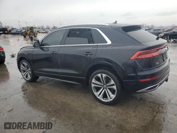 2019 Audi Q8 Prestige z VIN WA1CVBF17KD033495, wystawiony jako Copart lot #43516605 z przebiegiem 61 202 mil mil oraz Szkoda całkowita • Salvage title. Historia ofert i sprzedaży dostępna na DreamBid. Obrazek 2.