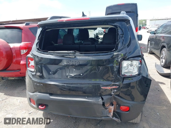 2016 Jeep Renegade Trailhawk with VIN ZACCJBCT3GPD11390, listed as a IAAI auction lot 42038160 with 91,302 mi miles and . Bid and sale history available at carsss.com. Image 17.