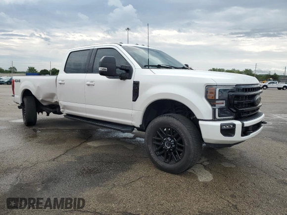 2022 Ford F-250 XL with VIN 1FT7W2BN5NEG23402, listed as a Copart auction lot 59352125 with 41,262 mi miles and Salvage title. Bid and sale history available at DreamBid. Image 4.