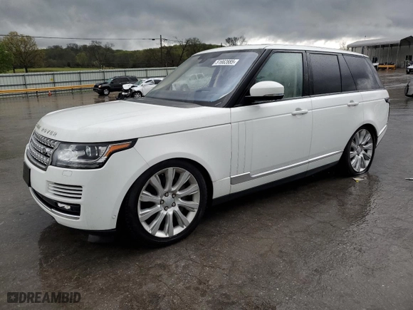 2016 Land Rover Range Rover Supercharged with VIN SALGS2EF3GA274078, listed as a Copart auction lot 51662885 with 73,221 mi miles and Clean Title. Bid and sale history available at carsss.com. Image 1.