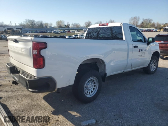 2022 Chevrolet Silverado 1500 Work Truck with VIN 3GCNAAEK2NG525602, listed as a Copart auction lot 49169165 with 107,803 mi miles and Non Repairable. Bid and sale history available at DreamBid. Image 3.