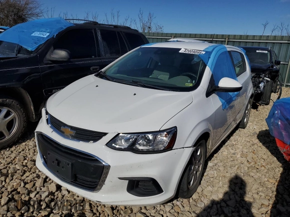 2020 Chevrolet Sonic LT with VIN 1G1JG6SB8L4116988, listed as a Copart auction lot 56919895 with 50,086 mi miles and Clean title. Bid and sale history available at DreamBid. Image 1.