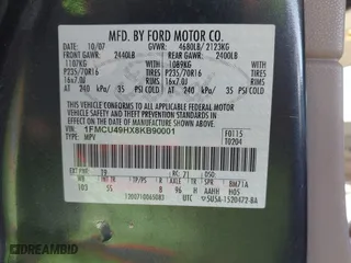 2008 Ford Escape Hybrid with VIN 1FMCU49HX8KB90001, listed as a IAAI auction lot 41558762 with 200,677 mi miles. Bid and sale history available at carsss.com. Image 9.