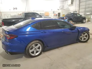 2022 Acura TLX Type S w/Performance Tire with VIN 19UUB7F97NA001854, listed as a Copart auction lot 50812575 with 3,731 mi miles and Salvage Title. Bid and sale history available at carsss.com. Image 3.