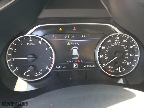 2023 Nissan Murano S with VIN 5N1AZ2AJXPC141398, listed as a Copart auction lot 74748104 with 17,617 mi miles and Salvage Title. Bid and sale history available at carsss.com. Image 9.