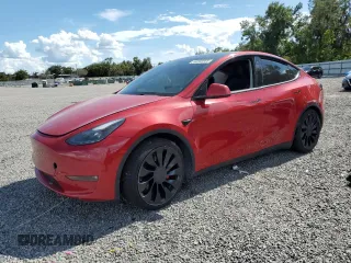 2022 Tesla Model Y Performance with VIN 7SAYGDEF8NF463678, listed as a Copart auction lot 62388905 with Not provided miles and Clean title. Bid and sale history available at DreamBid. Image 1.