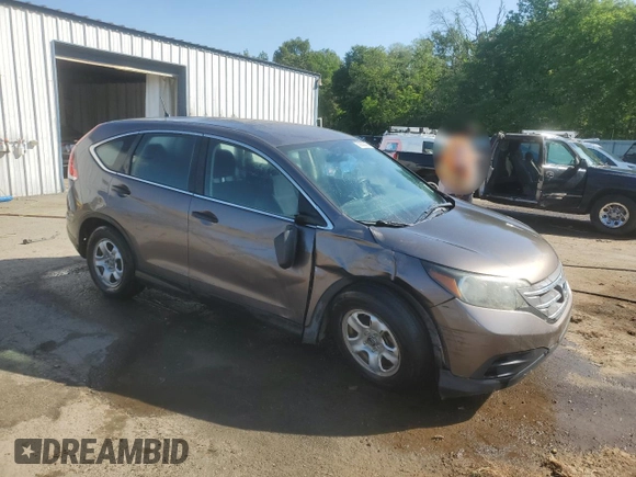 2013 Honda CR-V LX with VIN 3CZRM3H32DG707804, listed as a Copart auction lot 53000385 with 171,623 mi miles and Salvage Title. Bid and sale history available at carsss.com. Image 4.