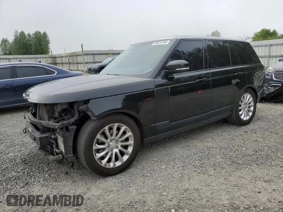 2018 Land Rover Range Rover HSE with VIN SALGS2RKXJA384818, listed as a Copart auction lot 59810145 with 77,855 mi miles and Salvage title. Bid and sale history available at DreamBid. Image 1.