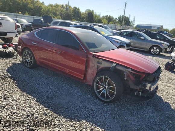 2019 Genesis G70 3.3T Advanced with VIN KMTG74LE9KU016607, listed as a Copart auction lot 72913124 with 37,671 mi miles and Salvage Title. Bid and sale history available at carsss.com. Image 4.