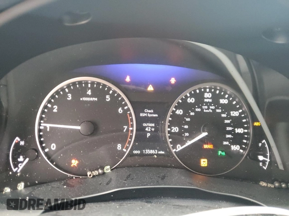 2013 Lexus ES 4dr Sdn with VIN JTHBK1GG8D2056465, listed as a Copart auction lot 43472585 with 135,863 mi miles and Salvage Title. Bid and sale history available at carsss.com. Image 9.
