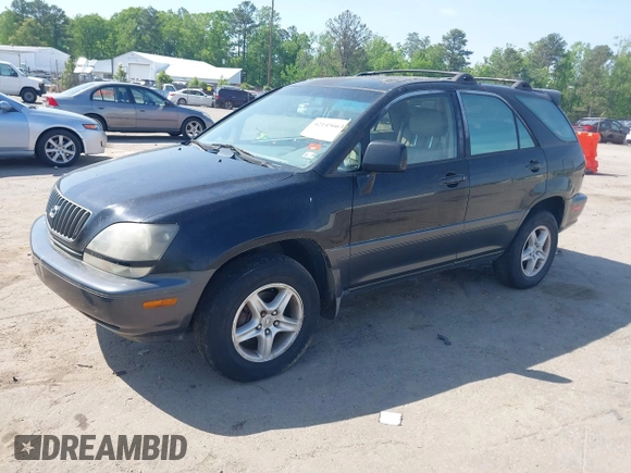 2000 Lexus RX 300 with VIN JT6HF10U9Y0102166, listed as a IAAI auction lot 42145663 with 137,514 mi miles. Bid and sale history available at carsss.com. Image 2.