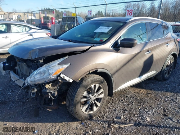 2017 Nissan Murano SL with VIN 5N1AZ2MH6HN176700, listed as a IAAI auction lot 40877286 with 113,448 mi miles. Bid and sale history available at carsss.com. Image 18.