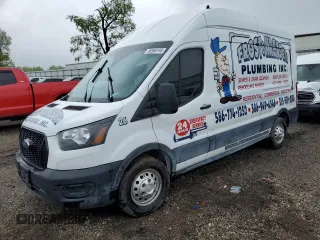 2022 Ford Transit Cargo z VIN 1FTBR2X89NKA80612, wystawiony jako Copart lot #56966195 z przebiegiem 55 119 mil mil oraz Nie do naprawy • Non repairable. Historia ofert i sprzedaży dostępna na DreamBid. Obrazek 1.