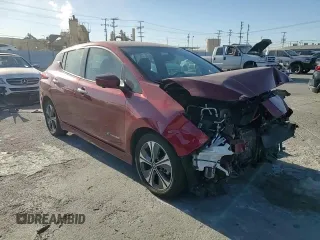 2018 Nissan LEAF SL with VIN 1N4AZ1CP4JC309016, listed as a Copart auction lot 88722875 with 59,146 mi miles and Salvage Title. Bid and sale history available at DreamBid. Image 12.