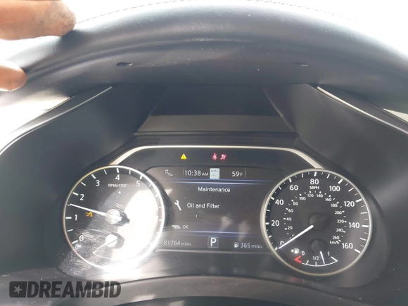 2019 Nissan Murano S with VIN 5N1AZ2MS0KN111800, listed as a IAAI auction lot 41836192 with 81,764 mi miles. Bid and sale history available at carsss.com. Image 7.
