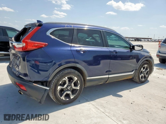 2018 Honda CR-V Touring with VIN 7FARW1H91JE026094, listed as a Copart auction lot 59942445 with 150,329 mi miles and Salvage title. Bid and sale history available at DreamBid. Image 3.