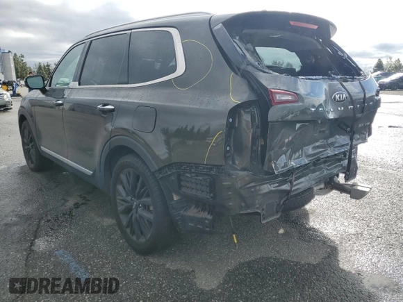 2021 Kia Telluride SX with VIN 5XYP54HC7MG191227, listed as a Copart auction lot 48558265 with 71,416 mi miles and Salvage Title. Bid and sale history available at DreamBid. Image 2.